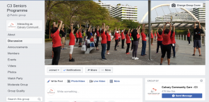 Our recently launched Facebook Group for seniors